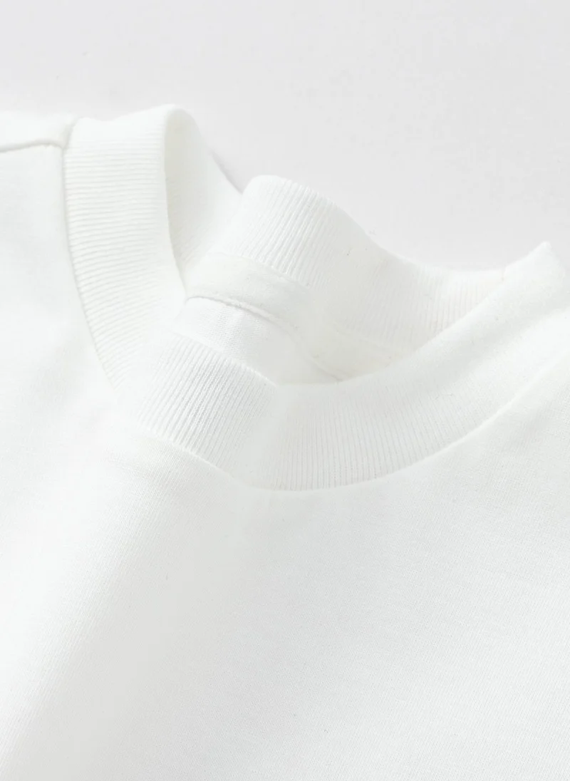 Balabala White Kids Boys Round v-neck long-sleeved T-shirt for Men | Best Price UAE